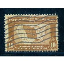 Used 327 10c Map of Louisiana Purchase Average Plus C2713