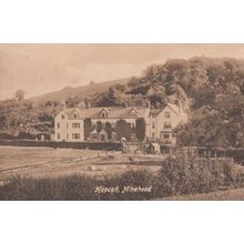 Hopcott Minehead Somerset Farm Garden Cattle Antique WW1 Wartime Postcard