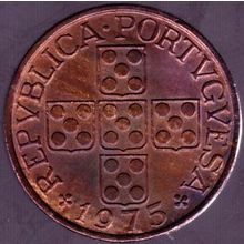 1975 Portugal 1 Escudo Coin