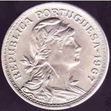 1967 Portugal 50 Centavos Coin