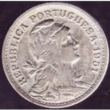 1951 Portugal 50 Centavos Coin