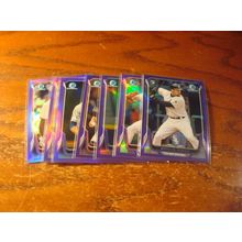 2014 Bowman Chrome, 7-#'d Cards, Purple Refractors, #'d /150, BECKETT/SEMEIN, ++