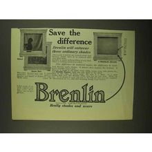 1909 Brenlin Window Shades Ad - Save the Difference