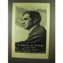 1908 A Spirit in Prison Novel Ad - Robert Hichens