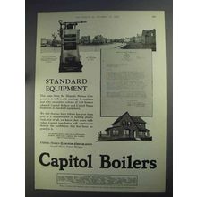1925 Capitol Boilers Ad - Standard Equipment