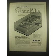 1954 Marlite Wall and Ceiling Panels Ad