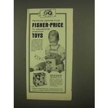 1965 Fisher-Price Toys Ad - Music Box Lacing Shoe