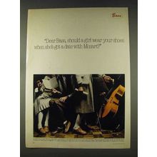 1978 Bass 100's Shoes Ad - Date With Mozart