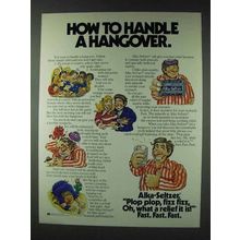 1978 Alka-Seltzer Medicine Ad - Handle a Hangover