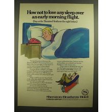 1979 Sheraton-Heathrow Hotel Ad - Not to Lose Any Sleep