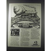 1981 Gannett Company Ad - Lighting a Fire Under
