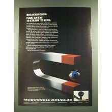 1986 McDonnell Douglas Ad - Float an Eye to Steady its Lens