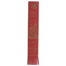 SISSINGHURST GARDEN, KENT. Leather Bookmark Red with Gold print National Trust /