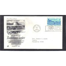 FDC Art Craft 194 6c UN Building (Cachet-Typed/A) CV41442