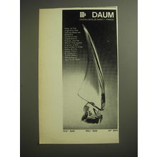 1974 Daum Sail Crystal Advertisement - Daum Cristallerie de Nancy - France