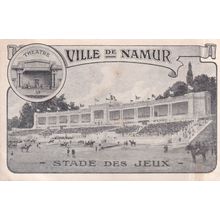 Ville De Namur Theatre Belgium Advertising Antique Postcard