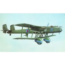 Handley Page Heyford WW1 Plane Aircraft Rare Colour Fidelity 1970s Postcard