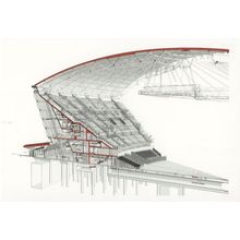 Spencer De Grey SSE Hydro Avenue Glasgow 2013 Drawing Postcard