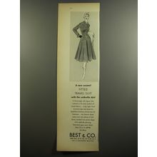 1952 Best & Co. Fitted Travel Suit Advertisement - A new success!
