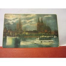 COELN at night, GERMANY unused antique postcard KOLN, COLOGNE =