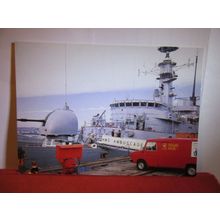 DELIVERING ROYAL MAIL to H.M.S. AMBUSCADE ROYAL NAVY postcard by Post Office #