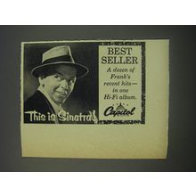 1956 Capitol Records with Frank Sinatra Advertisement - This is Sinatra!