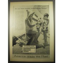 1956 Post Magazine Ad - Do you have trouble remembering names?