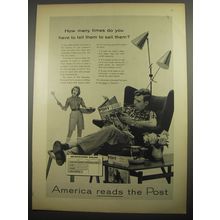 1956 Post Magazine Ad - How many times do you have to tell them to sell them?