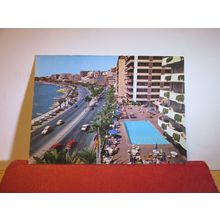 PASEO MARITIMO, PALMA DE MALLORCA , SPAIN used postcard 1965 stamp =