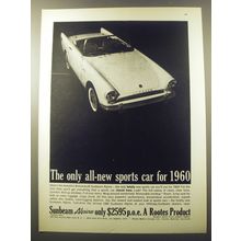 1960 Rootes Sunbeam Alpine Car Ad - The only all-new sports car for 1960