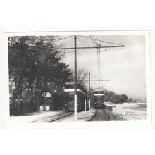 West Cross Swansea Bound Tram Cars Mumbles Railway Reproduction Postcard 12