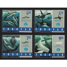 Faroe Is. Whales and Dolphins 4v 1998 MNH SG#342-345