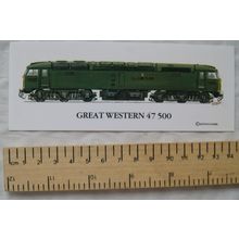 Spotters Bookmark - Great Western 47500