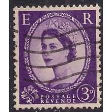 GB 1958 QE2 3d Lilac Wilding Wmk 179 SG 575 ( J672 )