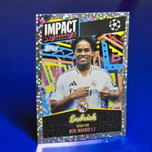 1st STICKER TOPPS UEFA CHAMPIONS LEAGUE 2024-25 ENDRICK #403 REAL MADRID Impact