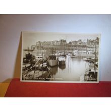 THE INNER HARBOUR, RAMSGATE, KENT vintage postcard RP by Valentine 1957 pm =