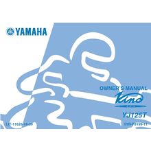 YAMAHA YJ125T VINO OWNERS MANUAL 2004 SCOOTER 76 PAGES IN ENGLISH