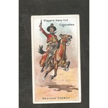 Cigarette Card Players Riders of the World 1905 #16 Mexican Cowboy