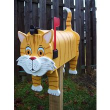 Yellow Cat mailbox
