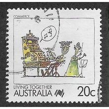 AUS 1988 20c 'LIVING TOGETHER - COMMERCE' FINE USED (EBID67-152)