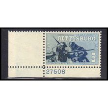 1180 5c Gettysburg Fine MNH P#S LL 27508 ZA3582