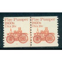 1908 20c Fire Pumper Fine MNH Dry Gum CNP Left 5 W0245
