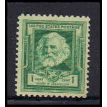 864 1c Henry Longfellow Fine MNH KA4053