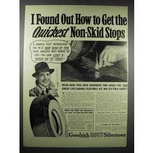 1939 Goodrich Safety Silvertown Tires Ad - Quickest