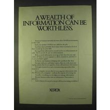 1978 Xerox Copiers Ad - A Wealth of Information