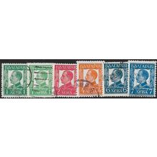 1931/1937 6 different values - fine used (o)