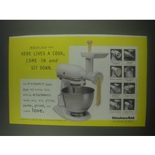 1997 KitchenAid Stand Mixer Ad - Nothing else says here lives a cook