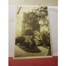 PARISH CHURCH, OSWESTRY, SHROPSHIRE. unused postcard by R. M & S. Ltd WW2 /