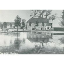 The Mill Harlow By River in 1900 Hertfordshire Postcard