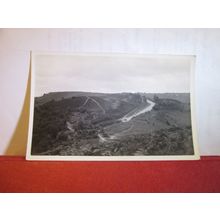 unknown view, possibly top PORLOCK HILL, SOMERSET. unused vintage postcard RP=